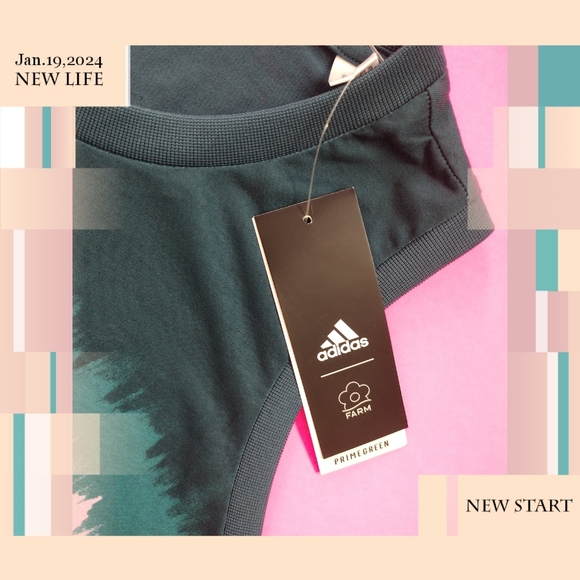 🩶🆕 ADIDAS CROP TOP size L 🆕 🩶 - Picture 5 of 5